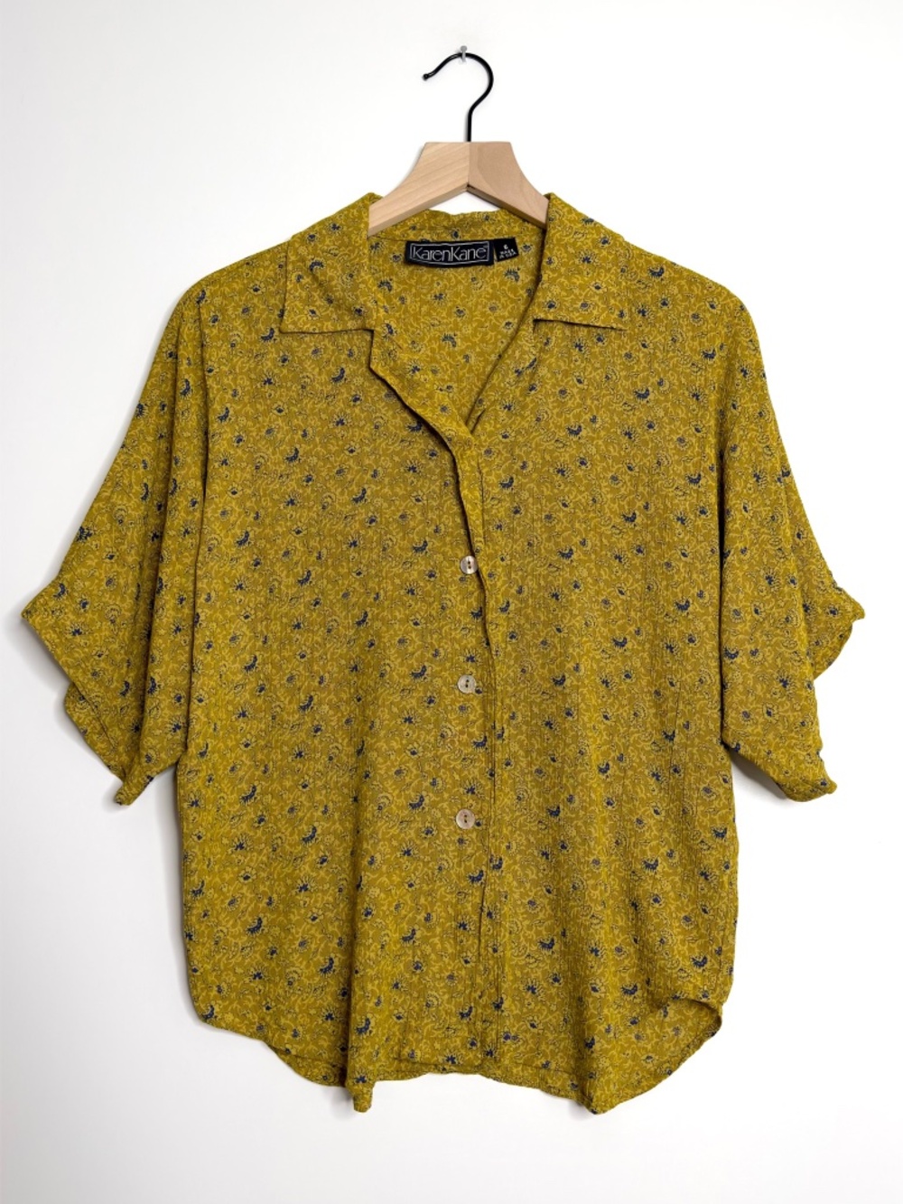 Vintage Karen Kane Short Sleeve Floral Shirt